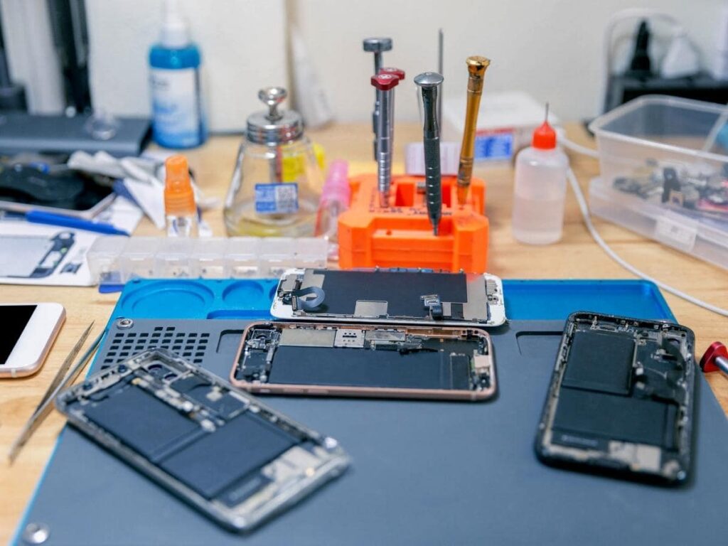 Professional phone repair technician